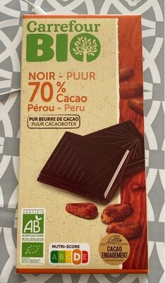 Image descriptive de chocolat puur 70%