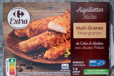 CarrefourExtra Aiguillettes Multi graines de colin d'Alaska