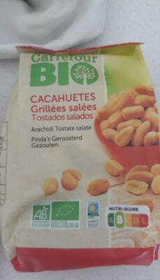 Carrefour Bio Cacahuètes grillées salées