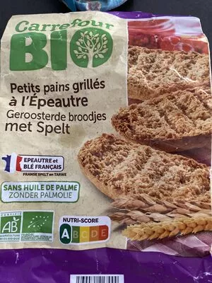 CARREFOUR BIO Petits pains grillés à l'épeautre