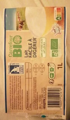 Carrefour Lait facile à digérer sans lactose