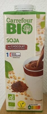 Image descriptive de Boisson au soja au chocolat