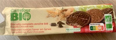 CarrefourBio BiscuitcompletsavoinebléNappéschocolatnoir