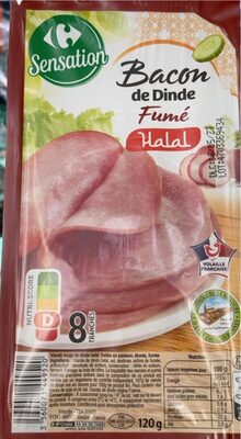 Image descriptive de Bacon de dinde fumé