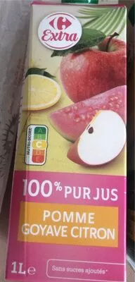 100% Pur Jus Pomme Goyave Citron