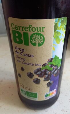 Image descriptive de Sirop de cassis Carrefour BIO