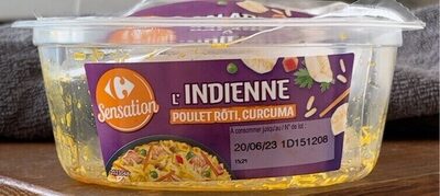 Image descriptive de Salade à l’indienne poulet curcuma