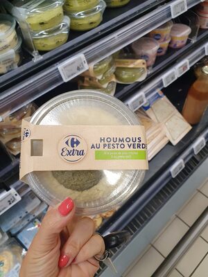 Image descriptive de Houmous au pesto verde