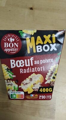 Carrefour Radiatori Maxi Box Bœuf au Poivre