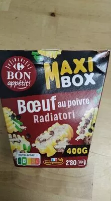 Carrefour Radiatori Maxi Box Bœuf au Poivre