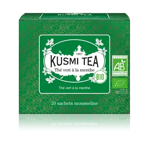 KUSMI TEA Thé vert à la menthe bio