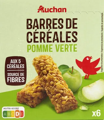 Barres de céréales pomme verte