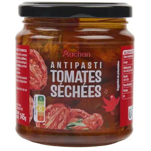 AUCHAN Tomates séchées en bocal