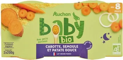 Carotte, semoule et patate douce