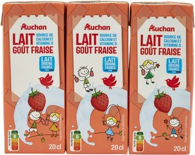 Lait goût fraise