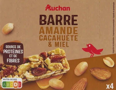 Barre amande cacahuète miel
