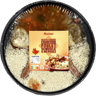 Auchan couscous merguez poulet 800g