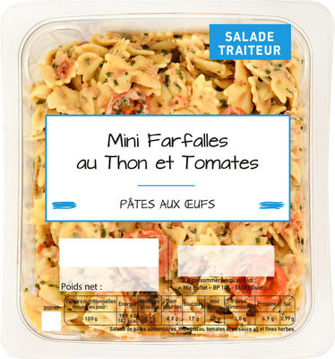 Image descriptive de Mini Farfalles Thon tomates