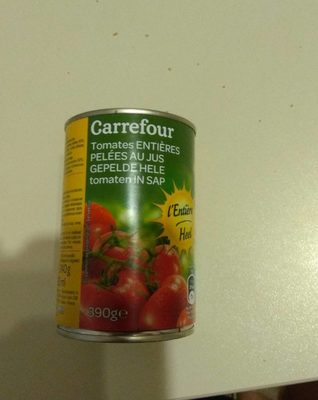 Image descriptive de Tomatesentièrespeléesaujuscarrefour