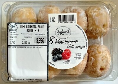 Image descriptive de Mini beignets fruits rouges