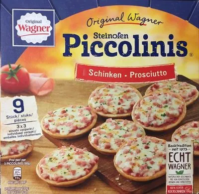 Piccolinis Mini Pizza, Schinken 0,27 KG Pro Packung