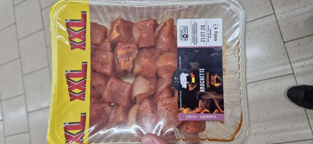 Brochette marinée