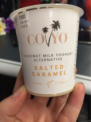 Image descriptive de CoyoCoconutMilkYogurtAlternativeSaltedCaramel