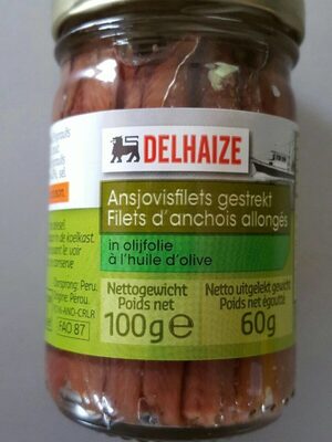 Delhaize Filets d'anchois  allongés