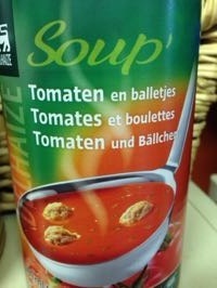 Image descriptive de Potage Tomates Boulettes