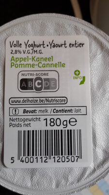 Delhaize Yaourt Pomme Cannelle