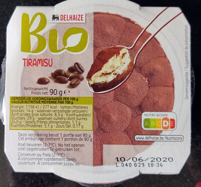 Delhaize Bio,Delhaize Tiramisu