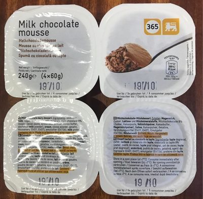 Delhaize Mousse au chocolat au lait