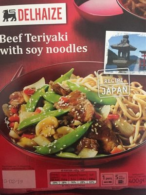 Beef Teriyakiwith soy noodles