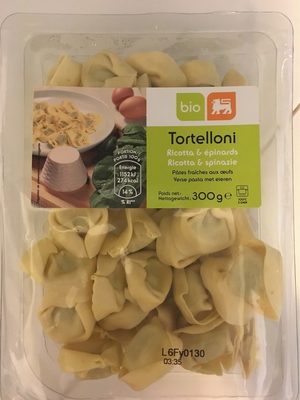 Image descriptive de Tortelloni ricotta epinard