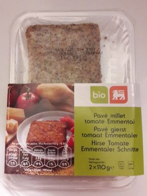 Pavé millet tomate Emmental