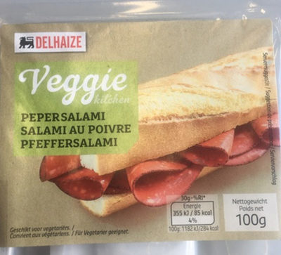 Image descriptive de Salami au poivre veggie