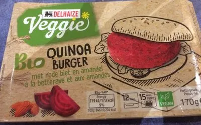 Delhaize Veggie Burger Quinoa, Betteraves Et Amandes