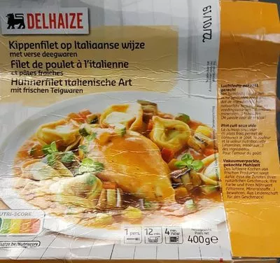 Delhaize Filet de poulet à l'italienne et pâtes fraiches