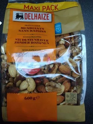 Delhaize Fruits à coque, mendiants sans raisins