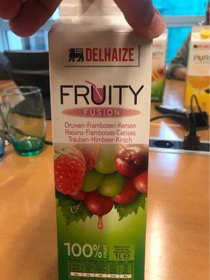 Image descriptive de Jus delhaize fruity raisin framboises cerises