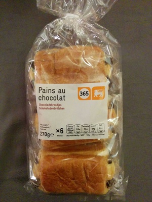 365,Delhaize Pains au chocolat (x 6) 270 g - 365