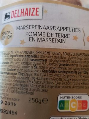 Delhaize Pomme de terre en massepain