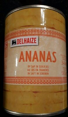 Ananas au jus en tranches