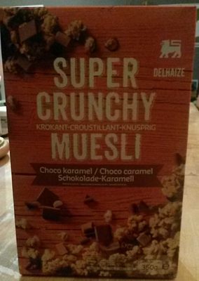 Image descriptive de Super crunchy muesli chocolat caramel