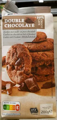 Delhaize Double chocolate - Cookies au chocolat au lait et fondant