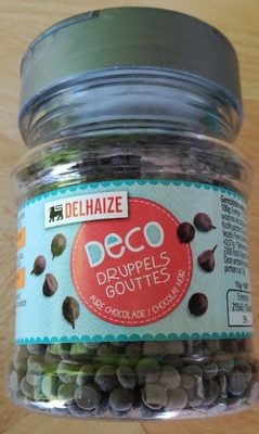 Delhaize Deco druppels gouttes - Chocolat noir