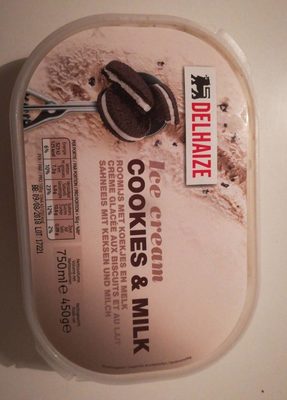 Ice cream cookies & milk