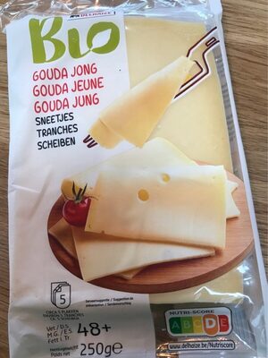 Image descriptive de Gouda jeune - Tranches