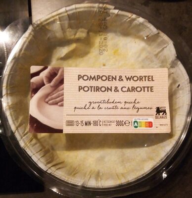 Delhaize Quiche potiron et carottes