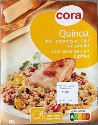 Image descriptive de Quinoaauxlégumesetfiletdepoulet